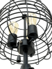 "65"H Black Industrial Wire Cage Floor Lamp w/ Edison Bulb (1PCS)