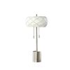 28-Inch Legeme Mid Century Danish 2-Light Steel Pull Chain Table Lamps