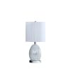 20"In Niels Silver Mirror Glass/Metal Table Lamp