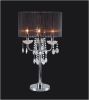 29.5" Black/Chrome Crystal Inspired Table Lamp (1PC)