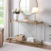 43.31-Inch Golden Glass Acrylic Console Table by Yeah Depot