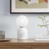 Nelia Frosted Glass Globe Resin Table Lamp