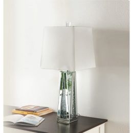 ACME Noralie Table Lamp in Mirrored & Faux Diamonds