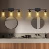 Modern 3-Light Wall Sconce with Clear Glass Shade