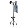 Vintage Black Metal Coat Rack Tree Stand by Hooya