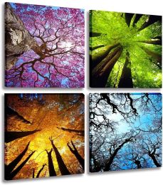 Modern Giclees Stretched and Framed - 4 Panels Canvas Wall Art