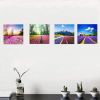 Tulip Lavender Field Colorful Flowers Canvas Giclee Prints