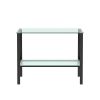 2-layer Tempered Glass Rectangular Console Table
