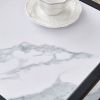 Modern Wood-Marble Color Top Nesting Coffee Table Set