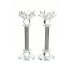 Ambrose Exquisite 2-Piece Silver Candle Holders