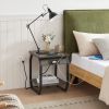Modern End Tables Set w/  Charging Station, USB Ports, &  Socket (set of 2)