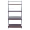 Winsome Wood Isa 4-Tier Shelf; Graphite & Walnut