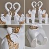 Resin Couple Elephant Figurines for Home Decoration