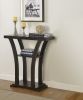 Transitional Draper Console Table in Gray Finish w/ Open Storage Shelf