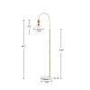 Auburn Arched Floor Lamp with Marble Base