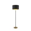 Hunts Gold/Black Metal Floor Lamp