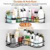 Wall Mounted Corner Shower Caddy Shelves (Set of 2 )