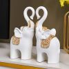 Resin Couple Elephant Figurines for Home Decoration