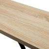 Maurice 47' Contemporary Console Table w/ Metal Base by Yeah Depot