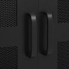 Office Cabinet with Mesh Doors Industrial Black - Steel