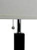 Brown Square Wooden Table Lamp - 26"H (1PC)