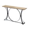 Maurice 47' Contemporary Console Table w/ Metal Base by Yeah Depot