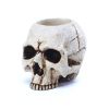 Antique Halloween Skull Tealight Candle Holder