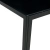 Modern Nesting Coffee Table Set w/ Tempered Glass Finish- Black