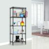 Adjustable 5-Shelf Wire Rack Organizer with Hooks