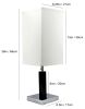 Brown Square Wooden Table Lamp - 26"H (1PC)