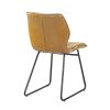 Leather kitchen stools with High-Density Sponge by yeah depot (Brown, Set of 2)