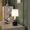 Coastal Como 19" Modern Stacked Tablets Metal Table Lamp