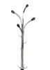 Mid-Century Wooden Chrome Coat Rack by Yeah Depot