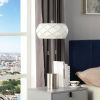 28-Inch Legeme Mid Century Danish 2-Light Steel Pull Chain Table Lamps