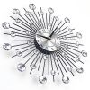 Radial Sunburst Diamond Silent Wall Clock Modern Home