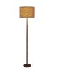 59" Faux Suede Leopard Print Floor Lamp