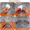 Wall Mounted Corner Shower Caddy Shelves (Set of 2 )