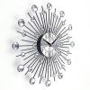 Radial Sunburst Diamond Silent Wall Clock Modern Home