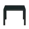 Modern Nesting Coffee Table Set w/ Tempered Glass Finish- Black