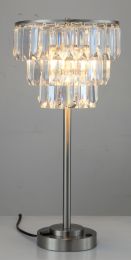 27.5" Contemporary Crystal Shade Table Lamp