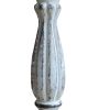 Handcrafted Distressed White Wooden Candle Holders ( Set of 3)