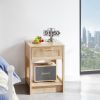 15.75-Inch Rattan End Table w/  Drawer by Yeah Depot (Natural)