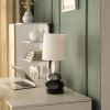 Coastal Como 19" Modern Stacked Tablets Metal Table Lamp