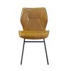 Leather kitchen stools with High-Density Sponge by yeah depot (Brown, Set of 2)