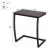 Steel Frame C-shaped Sofa End Table by Johns Homes