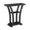 Transitional Draper Console Table in Gray Finish w/ Open Storage Shelf