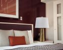 25"H A.B. Leaf Hammered Table Lamp