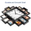 Timeless Memories 12-Picture Photo Frame Wall Clock