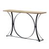 Maurice 47' Contemporary Console Table w/ Metal Base by Yeah Depot