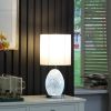 20"In Niels Silver Mirror Glass/Metal Table Lamp